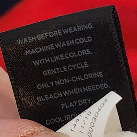 Simply Vera Wang White Ribbed Rayon Span LS Handkerchief Hem Cinch Front Top XL - Picture 16 of 16